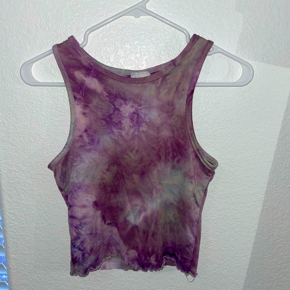 Livi Active Tops - Tie Dye Crop Top